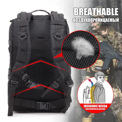 QT&QY Tactical Backpacks: 30/45L Hiking, Traveling, Survival, Trekking, Hunting