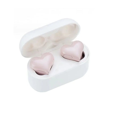 New Original Bluetooth Wireless Headphones Heart Shaped Earphones woman Earphone High Quality Heart Earbuds Girl Gift