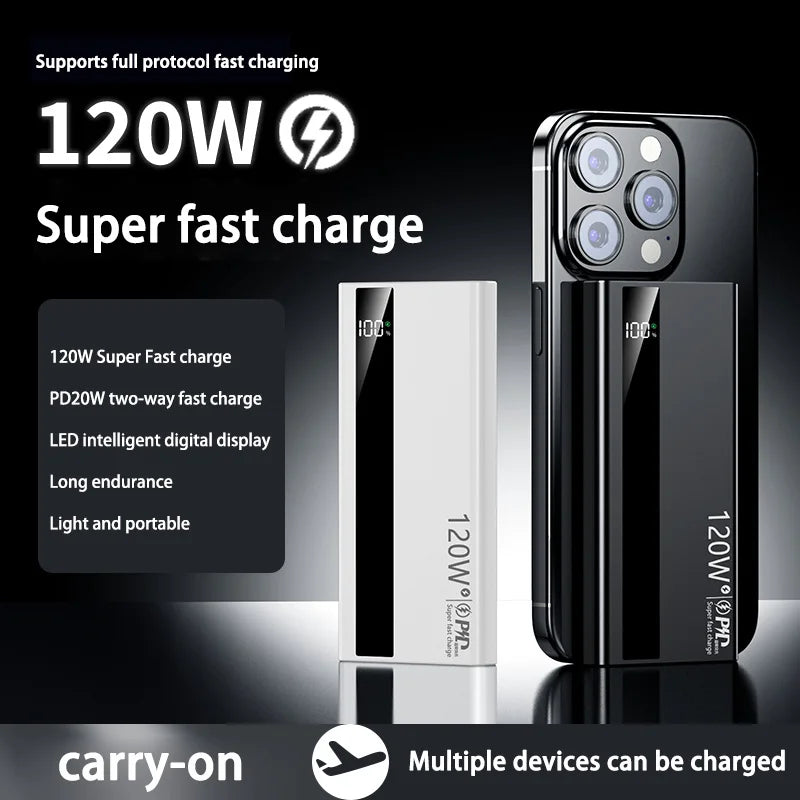 "Xiaomi 200000mAh 120W High Capacity Digital Display Fast Charging Power Bank