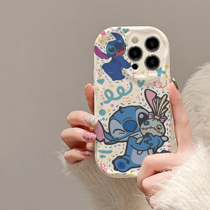 Disney Stitch Cute telefonfodral för iPhone – Y2K sött skydd mot fall