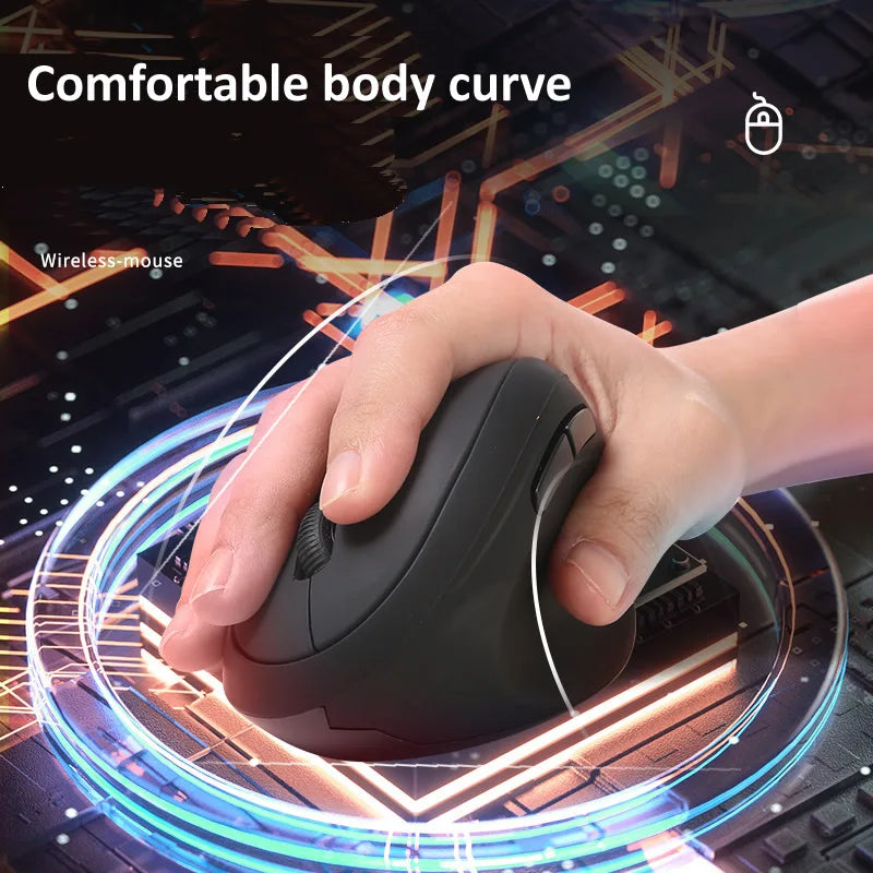 Rxi 2.4G Wireless Vertical Mouse Ergonomic USB Mouse 1600DPI Office Mice Pink 6D Mini Silent Gamer Mause for Computer Laptop PC