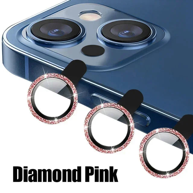 3Pcs Metal Lens Protector Glass For iPhone 15 13 12 11 14 Pro Max Back Camera Lens Protection Film For iPhone 13 Mini 14 15 Plus