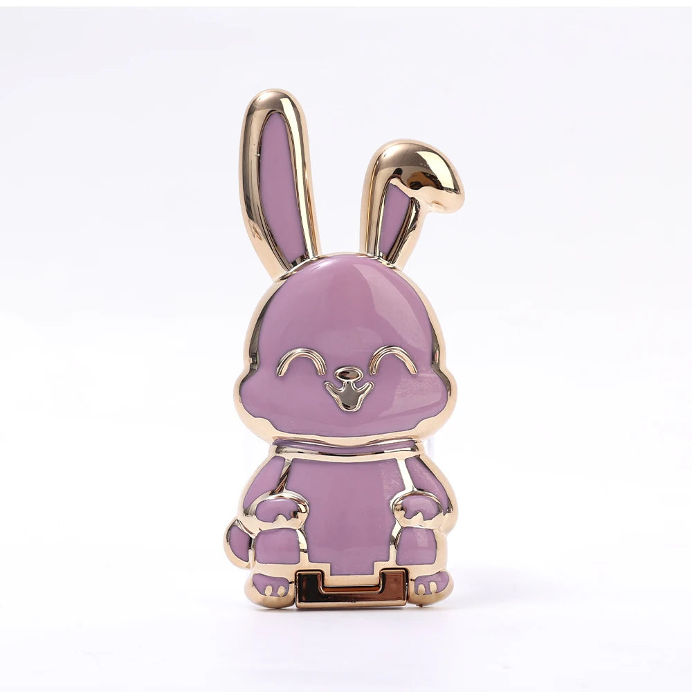 Bunny Finger Ring Holder Mini Pull Rod Phone Stand Universal Phone Fold Lazy Buckle Three-dimensional Back Sticker Pad Bracket