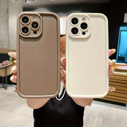 Luxury Candy Color Silicone Case For iPhone 11 13 12 14 15 16 Pro Max 15 Pro XS XR XS Max 7 8 14 PLUS SE 2022 Shockproof Cover