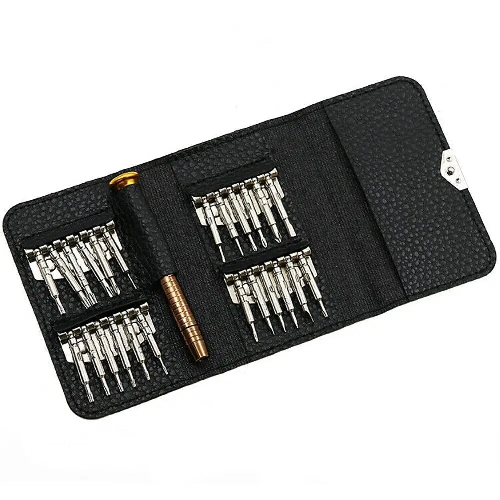 Small Screwdriver Set 25 in 1 Magnetic Screwdriver Bits Torx Precision Bits Repair Tools for Eyeglass Phone Watch Laptop Camera