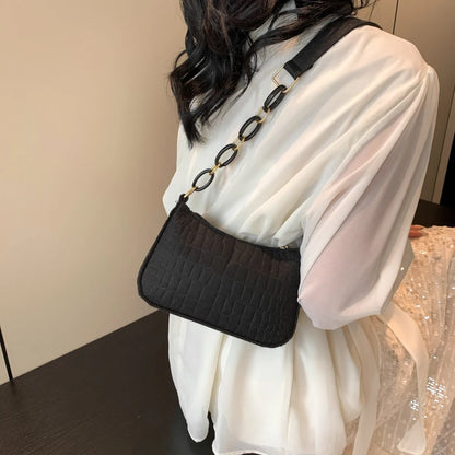 Felt Shoulder Bags for Women – Women's Subaxillary Bag Design, Advanced Texture, Armpit Handbags, Purses, Crescent Saddle Bag.