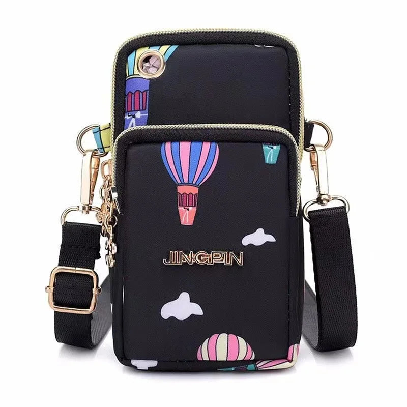 New Mobile Phone Crossbody Bags for Women – Fashion Female Shoulder Bag, Cell Phone Pouch with Headphone Plug, Large Capacity Wallet.