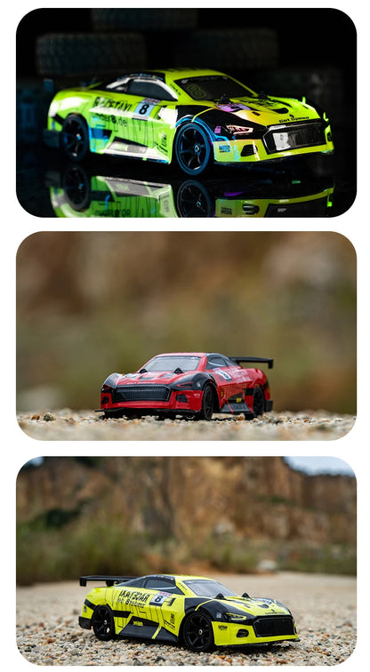 RC Sport Racing Car 1:18 Drift Car with 2 Sets of Tires 2.4G Remote Control Module 4WD RTR Car Toys Children's Gifts