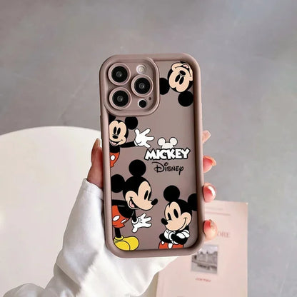 Disney Mickey Minnie Mouse Cute Silicone Phone Case