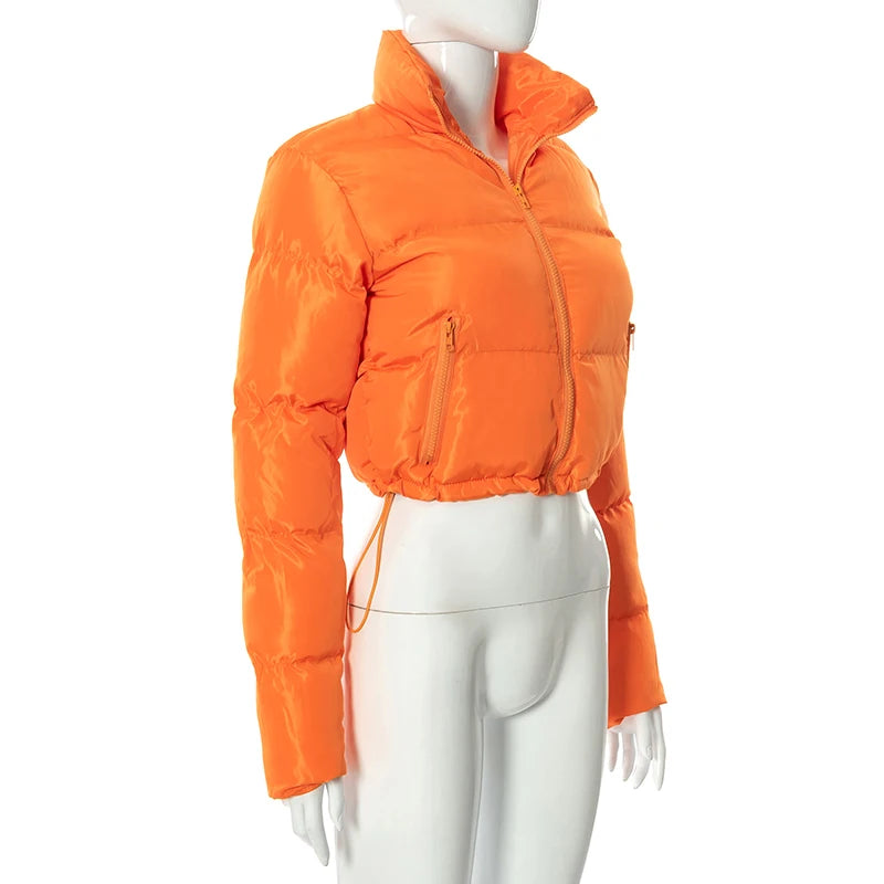 Women's Oversized Solid Color Down Jacket Bubble Style