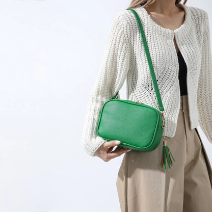 New Vintage Crossbody Cell Phone Shoulder Bag – PU Leather Messenger, Fashionable Daily Use for Women, Wide Strap Handbag