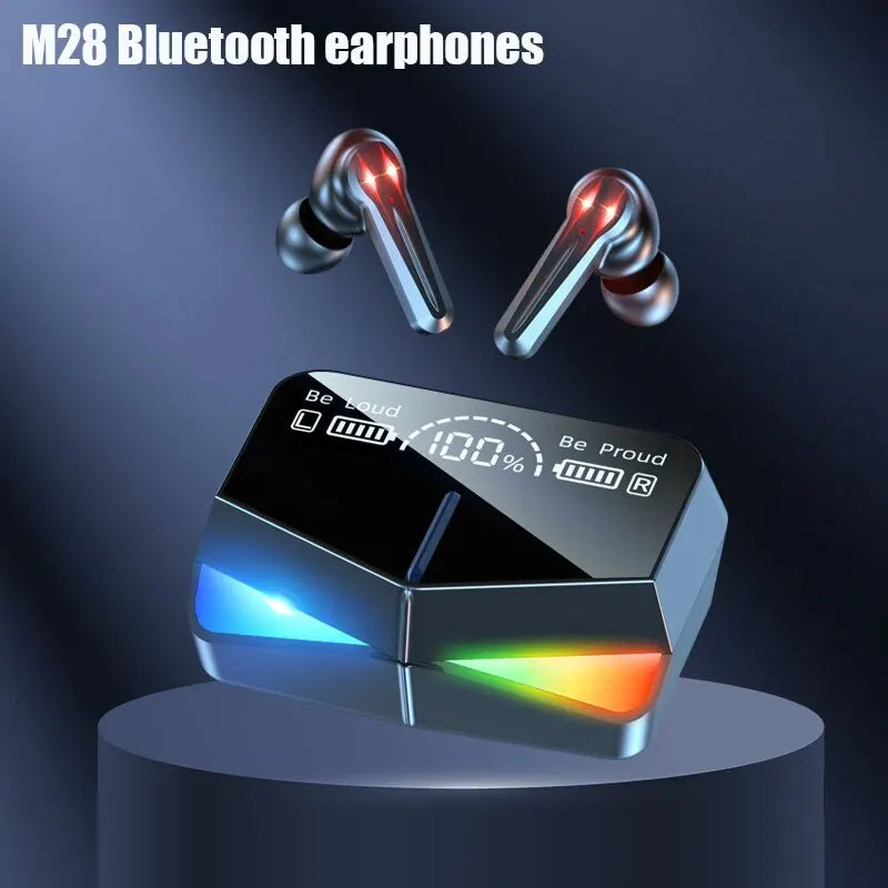 TWS Wireless Bluetooth Headset Gamer LED Digital Display Earbuds with Mic Wireless Headphones Stereo Hifi Bluetooth Earphones