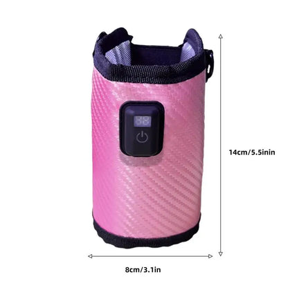 Portable Baby Bottle Warmer – Adjustable Heating Sleeve, Insulated Milk Warmer Bag