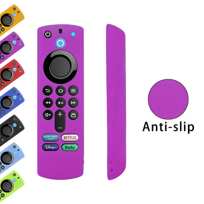 Silicone Case Fit for Amazon ALEXA Fire Home Smart TV Remote Controll Stick 3rd Generation Shockproof Anti-Slip Protector Cover