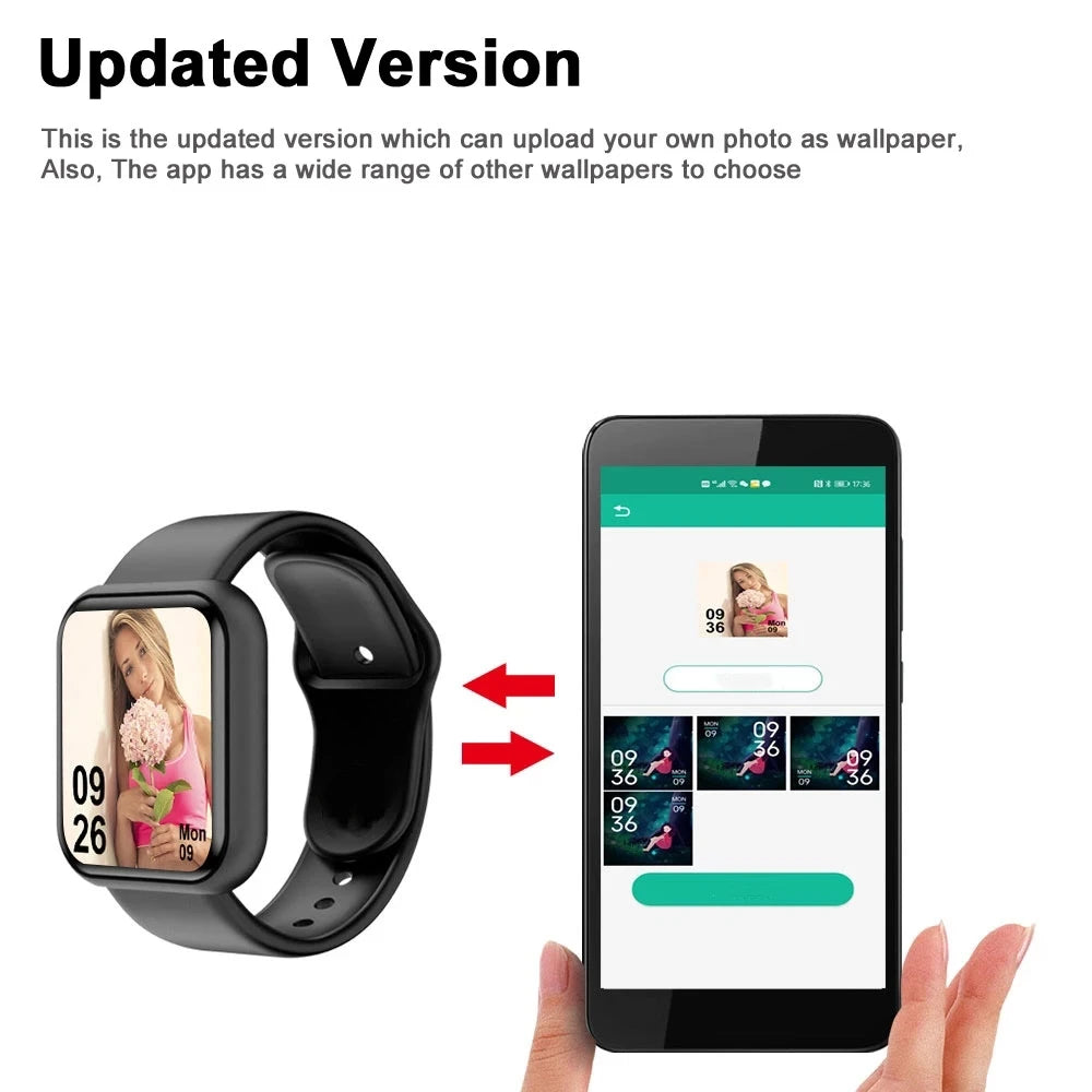 Smarta klockor Mode Sportarmband Multifunktions USB-plugin Laddningsklockor Dam Fitness Män Smartwatch För Xiaomi Huawei