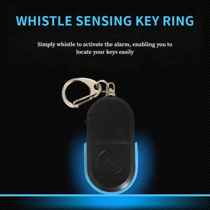 Smart Find Locator Anti-Lost Key Finder Keychain Whistle Beep Sound Control LED Torch Portable Car Key Mini Finder