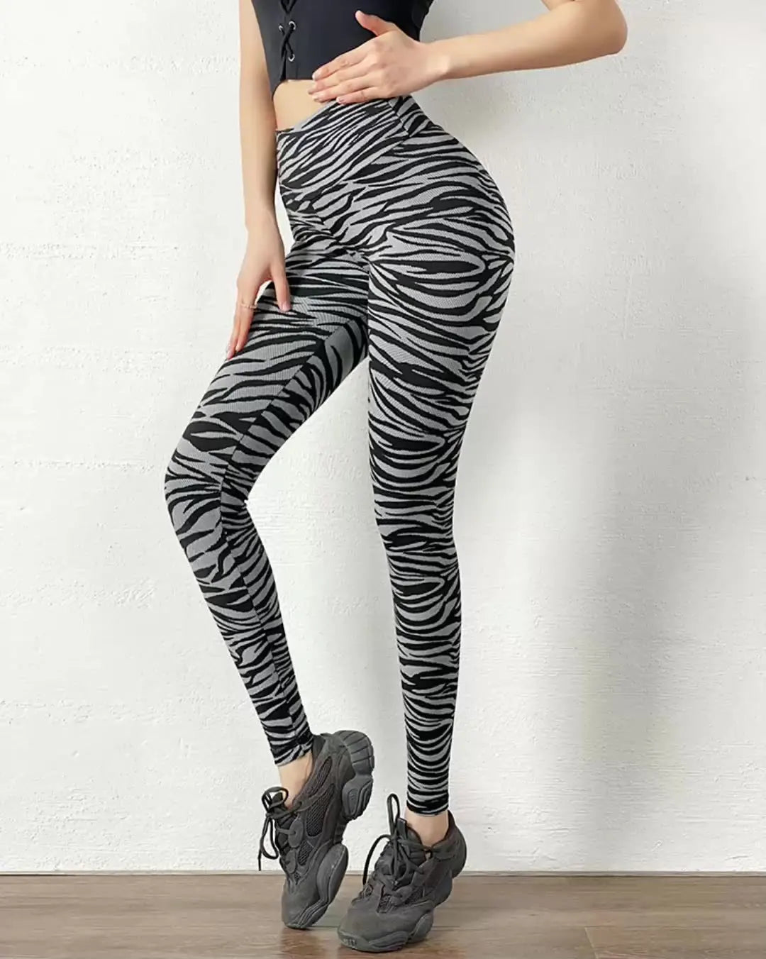 Women's High Waist Leopard Print Yoga Leggings