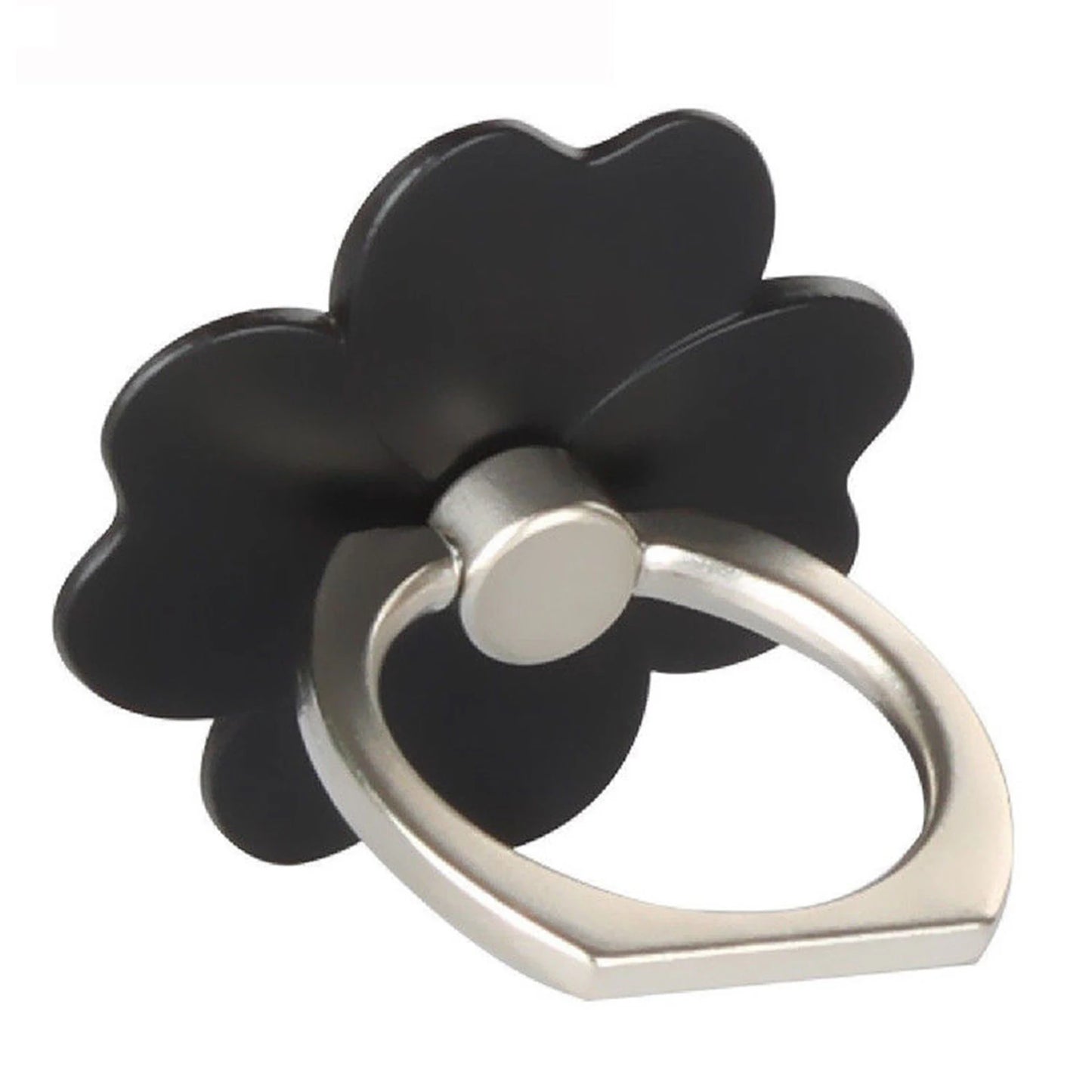 Four Leaf Clover Phone Finger Ring Holder for IPhone Samsung Metal Grip 360° Rotation Desktop Mobile Phone Stand Mount Bracket