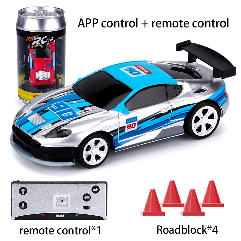 RC Car Mini Can Box Speed Sport App Remote Control Vehicle Micro High Speed Racing Toys Gift For Kids Boys Girls Children's Toy