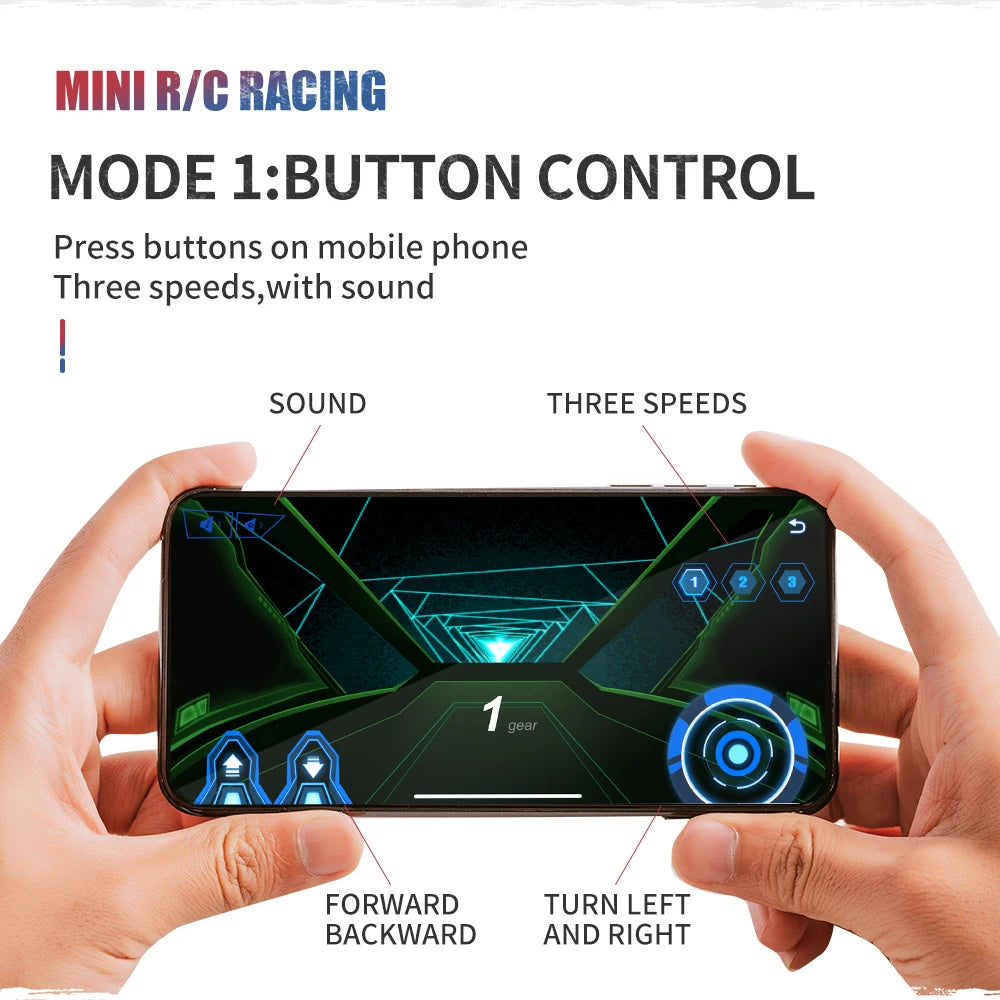 RC Car Mini Can Box Speed Sport App Remote Control Vehicle Micro High Speed Racing Toys Gift For Kids Boys Girls Children's Toy