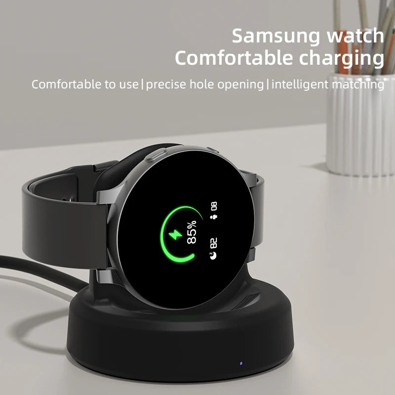 Magnetisk klocka Trådlös laddare för Samsung Galaxy Watch 8/7/6/5pro/5/4/3 Active 2 Portable USB-kabel Snabbladdningsdockningsstation