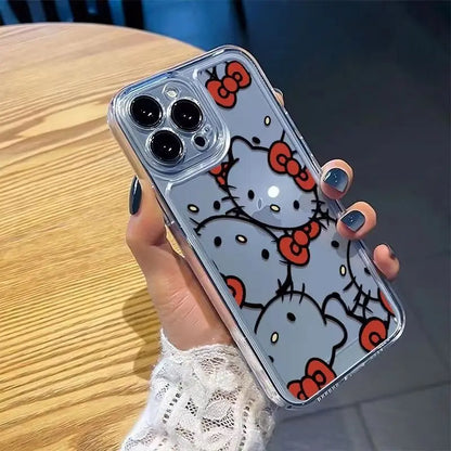 Kitty clear silicone phone case for Iphone