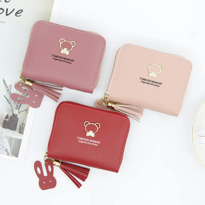 2024 Short Women Wallets – Mini Cute Coin Pocket Card Holder, Female Purse, New Fashion Kpop Small Wallet for Girls.