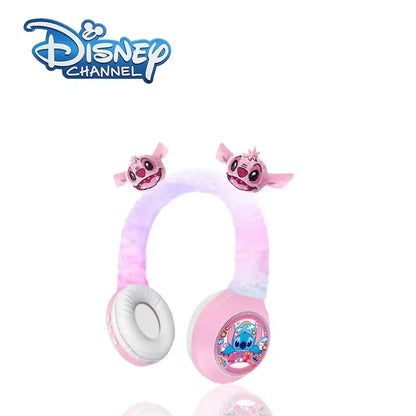 Nya Disney Stitch trådlösa Bluetooth-hörlurar AH-806 HIFI Stereoljud Fällbara headset med mikrofon Anime Cartoon Barnpresent