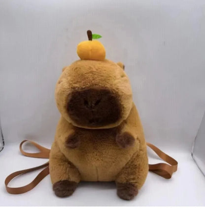 Capybara Plush Backpack Kawaii Fashion Plushie Doll Fur Bag Children's Bag Shoulder Bag Mini Knapsack Bags Gifts For Girlfriend