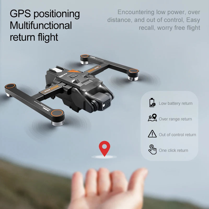 RG 700Pro RC Drönare GPS Undvikande av hinder Flygfotografi HD Dubbelkamera Quadcopter Borstlös motorhelikopter Barn Vuxenleksak