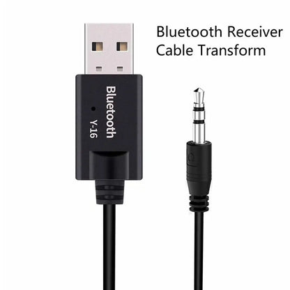 Bluetooth 5.0 Audio Receiver Car Kit 3.5MM 3.5 Jack AUX Auto Stereo Music USB Dongle Wireless Adapter for Car Speaker Amplifier