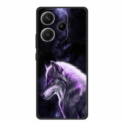 Animals Soft Silikon TPU bakstycke med Wolf Protective Bumper för Xiaomi POCO F6 5G – För POCO F6