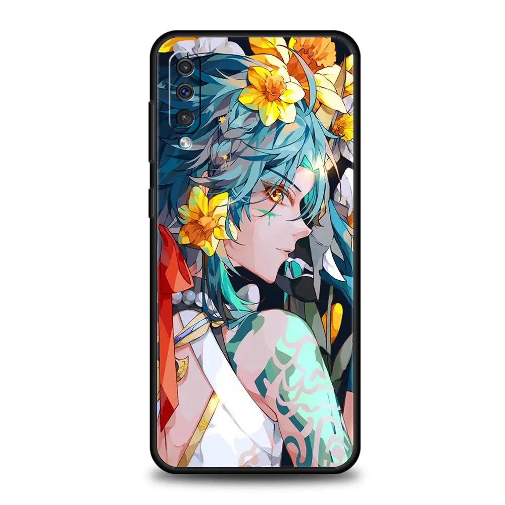 Genshin Impact Hu Tao Xiao Phone Case For Samsung A52 A12 A32 4G A22 5G A30 A50 A20e A72 A70 A02s A04s A10s A20s A40 A42 Cover