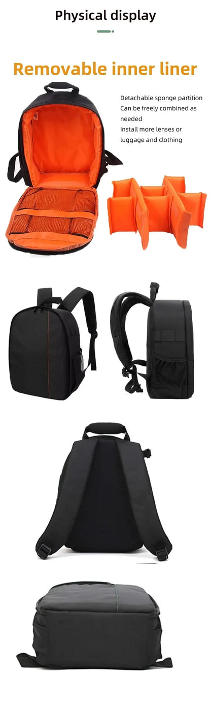 Outdoor Camera Backpack Video Digital Shoulder Camera Bag Waterproof Photo Knapsack Case DSLR For Canon For Nikon For Sony