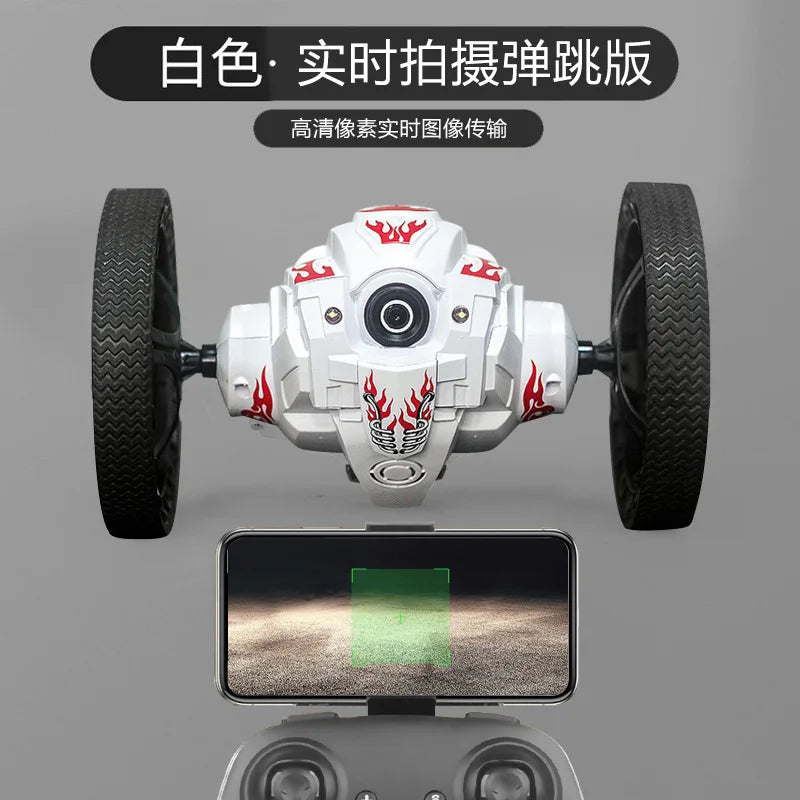 2025 New Remote Control Car Bounce Wifi With Camera Charging Stunt Dump Racing Children'S Toy Boy 2.4g Stunt Car