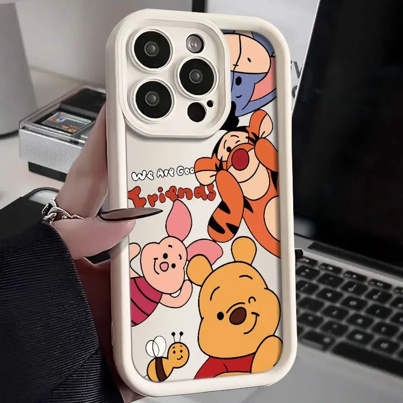 Winnie Pooh Soft Silicone Shockproof Phone Case For iPhone