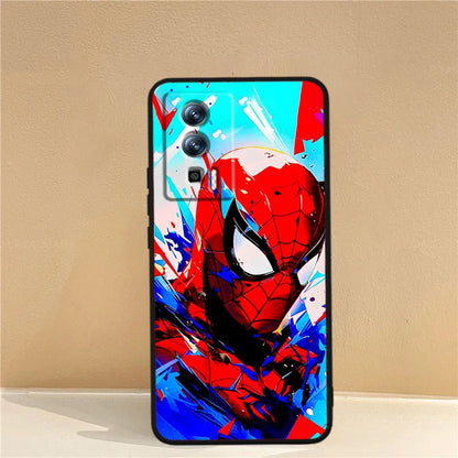 Marvel Avengers Spider-Man-fodral för Xiaomi: Svart TPU-telefonfodral