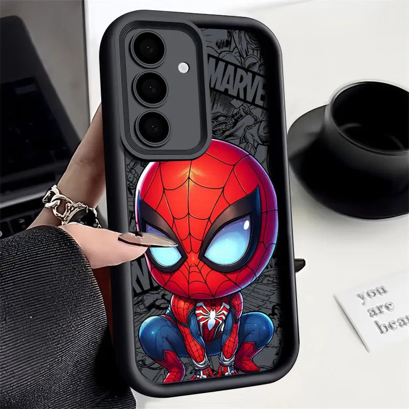 Phone Case For Samsung Galaxy S24FE Cute Marvel Catoon Shockproof Back Cover Deadpool