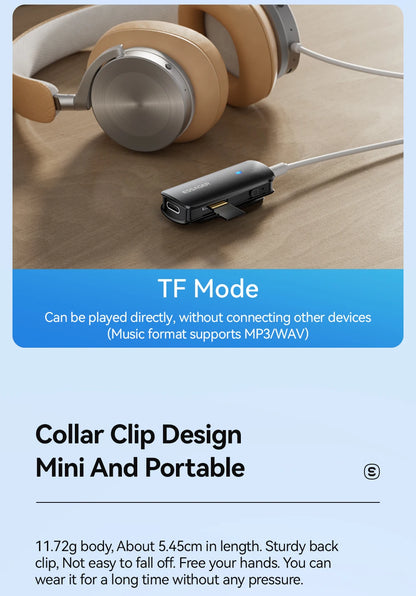 Collar Clip Bluetooth Adapter