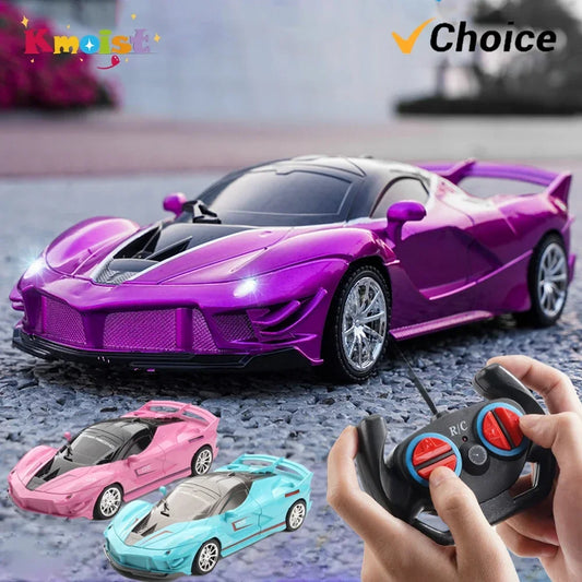 4WD RC Car Simulation RC Racing Cars with Lights Radio Toy Drift Truck Remote Controlled Offroad Vehicle Toys for Boys Gift