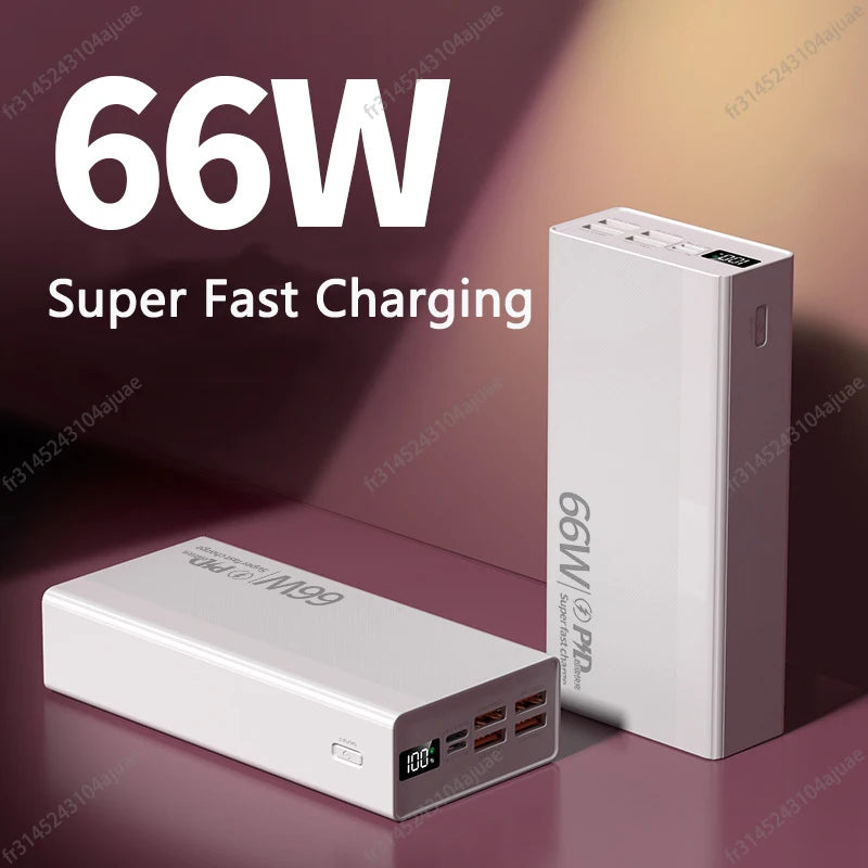 "10000/20000/30000mAh Power Bank med 66W supersnabbladdning PD 20W