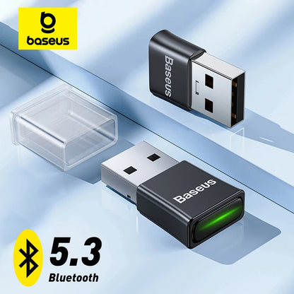 Baseus USB Bluetooth Adapter Bluetooth 5.3 Dongle Adaptor för PC Laptop Trådlös Högtalare Audio Receiver USB-sändare