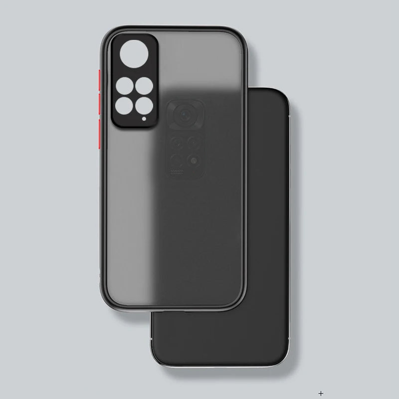 ARMOR Stötsäkert telefonfodral för Xiaomi Redmi Note 11 Pro, Note 10, 10S, 11, 11S, 12S, 12 Pro Plus, mjuk TPU-ram, hårt baktill telefonskal för Redmi-modeller