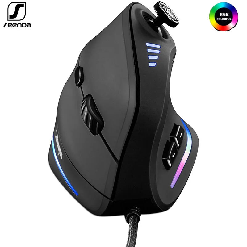 Sna Vertical Gaming Mouse Wired RGB Ergonomic Mouse