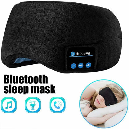 fone Bluetooth-hörlurar Sport Sova Pannband Elastiska Trådlösa hörlurar Musik Ögonmask Trådlöst Bluetooth Headset Pannband