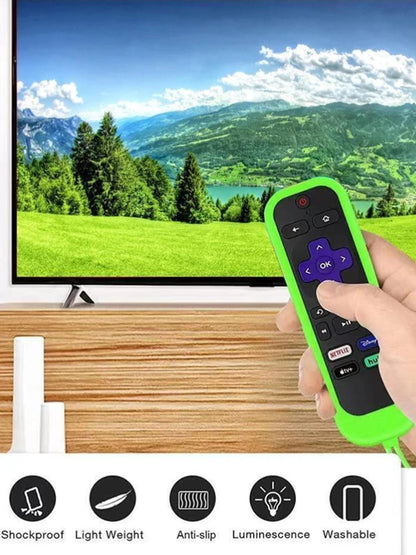 Fjärrkontrollfodral i silikon för Roku TV Remote / Roku Simple Remote / Roku Voice Remote (utan hörlursuttag)