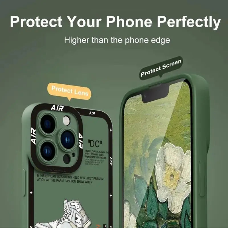 Luxury Slam Dunk Brand Case For iPhone: Shockproof Protective Cover