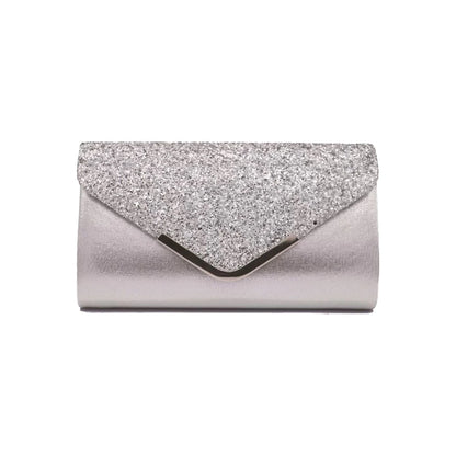 Glitter Bling Envelope Clutch – Elegant Party & Wedding Handbag for Women.