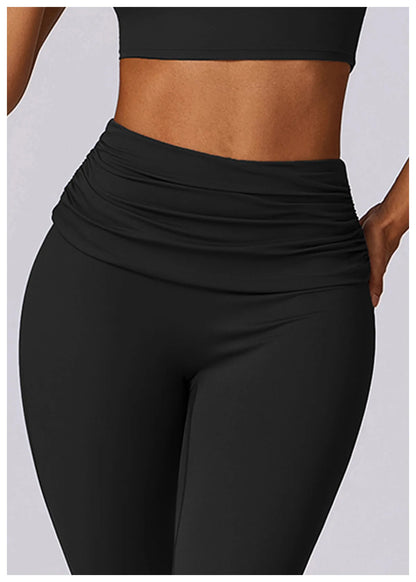 Women's High Waist Flared Yoga Pants for Fitness and Dance