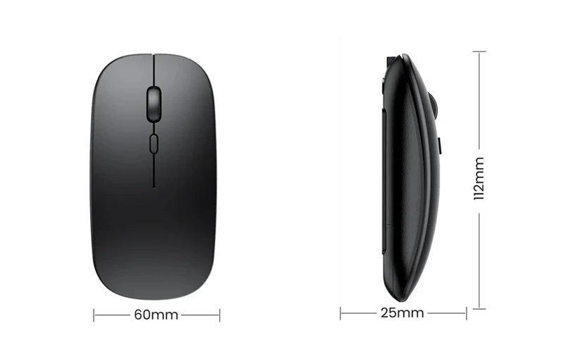 Xiaomi 2.4GHz Bluetooth Mouse Wireless USB Rechargeable Silence Ergonomics Double Model Mini